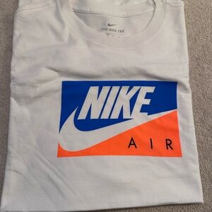 Nike White Tee with Subtle Gray Accents